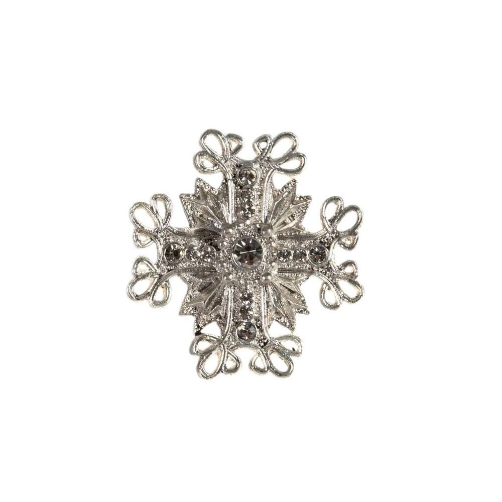 VIRGINS SAINTS & ANGELS VSA Electra Cross Ring in Silver Size 6